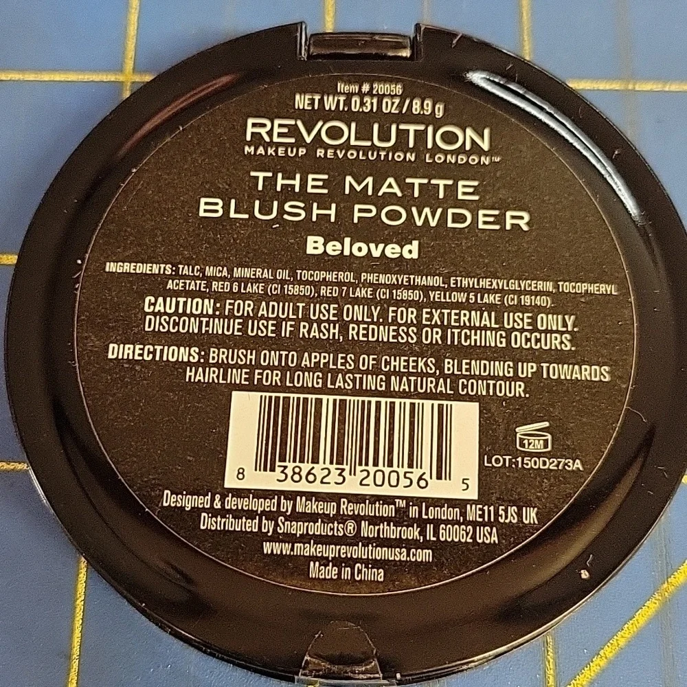 Revolution Matte Blush Powder - Beloved 8.9g New Sealed